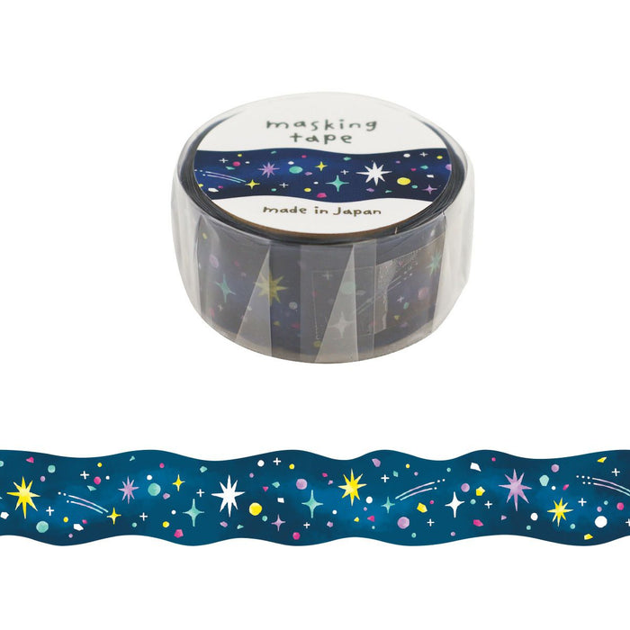 Mind Wave 'Vivid Colour' Series Die-Cut Washi Tape - Night Sky