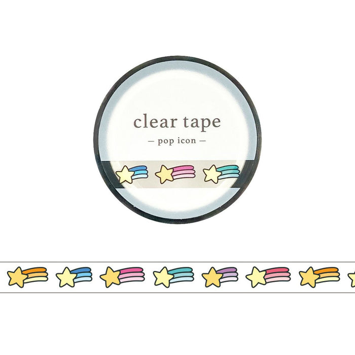 Mind Wave 'Pop Colour' Series Clear Tape - Star