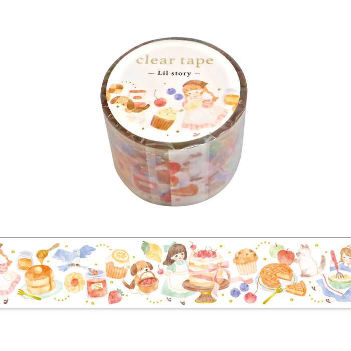 Mind Wave 'Lil Story' Foil-Stamped Clear Tape - Baking