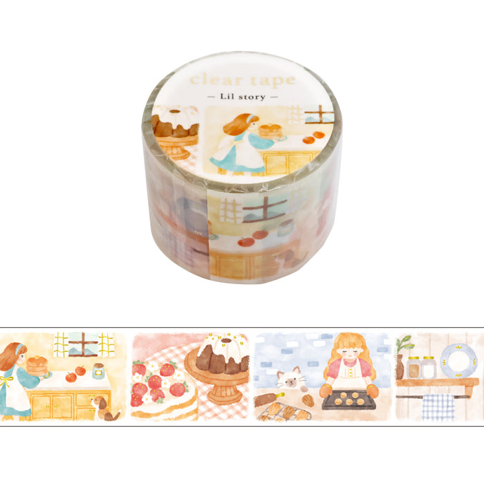 Mind Wave 'Lil Story' Foil-Stamped Clear Tape - Baking Scene