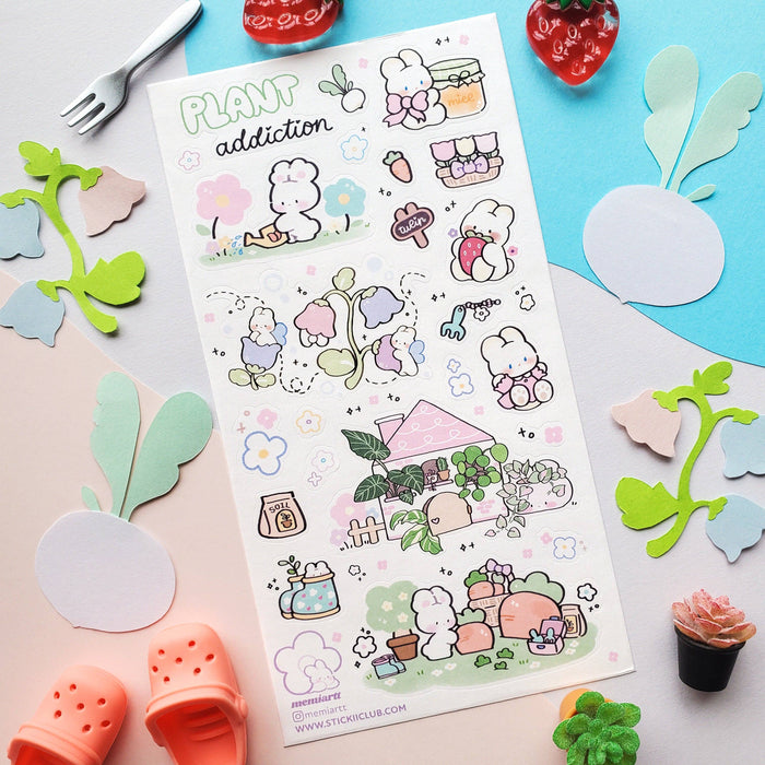 Plant Addiction Sticker Sheet