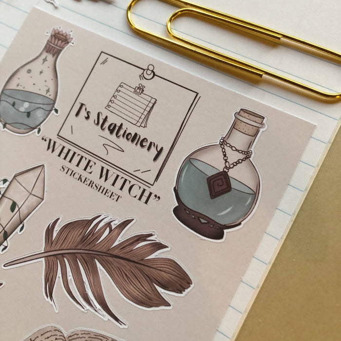 White Witch Sticker Sheet