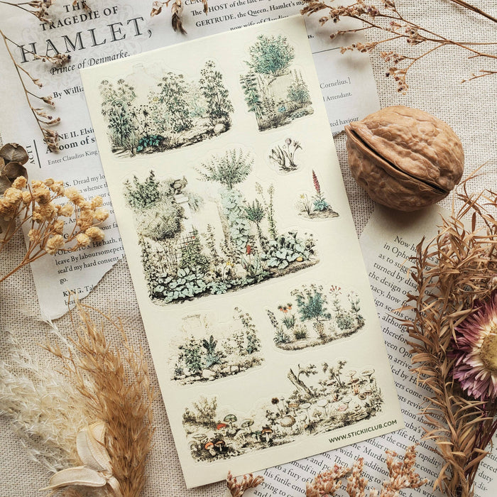 Botanical Garden Sketches Sticker Sheet