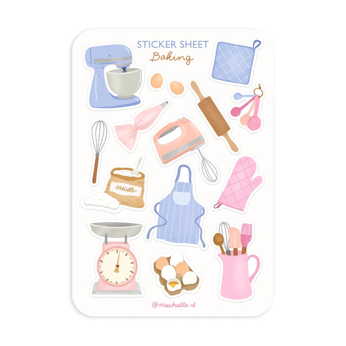 A6 Sticker Sheet - Baking