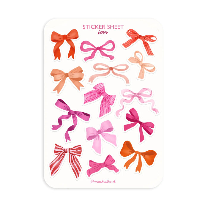 A6 Sticker Sheet - Bows