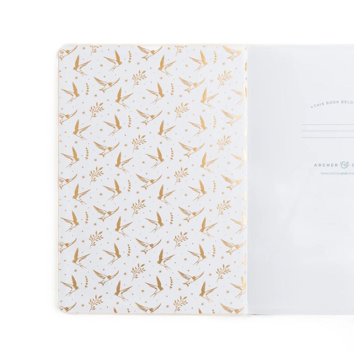 Swallows Dot Grid Notebook