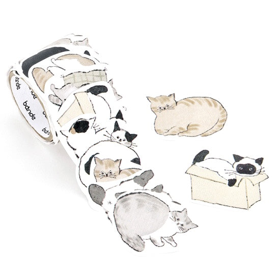 Bande Writeable Memo Sticker Roll - Cats