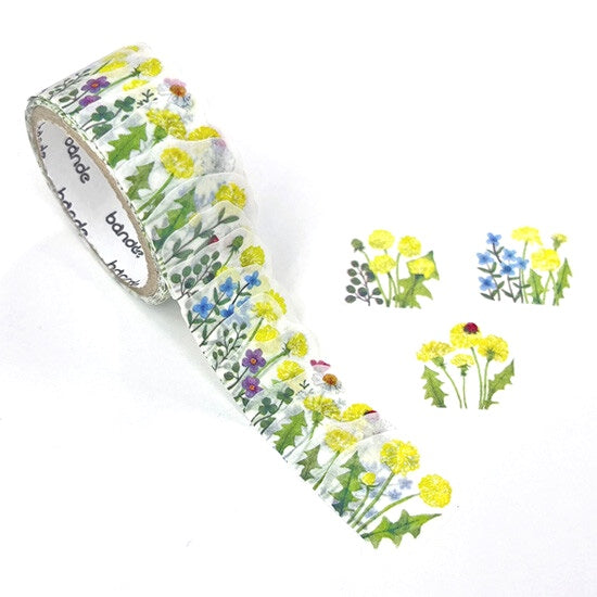 Bande Washi Tape Sticker Roll - Dandelion Field