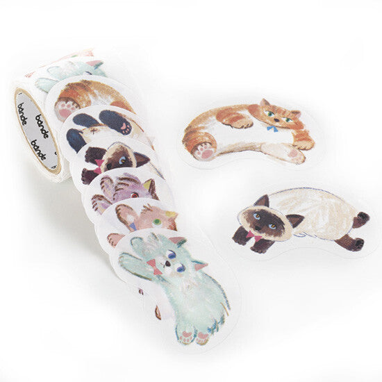 Bande Writeable Memo Sticker Roll - Running Cat