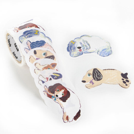 Bande Writeable Memo Sticker Roll - Running Dog