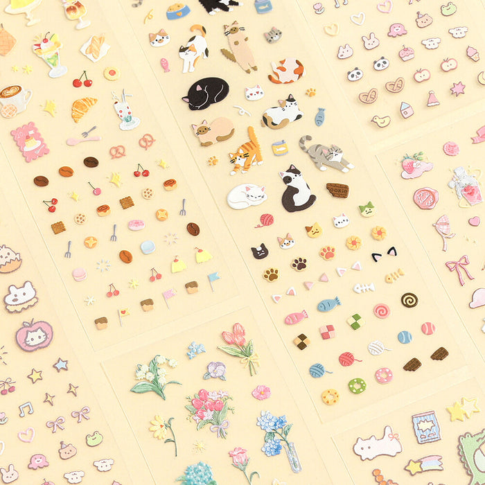 BGM 'Icing' Series Embossed Stickers - Bouquet