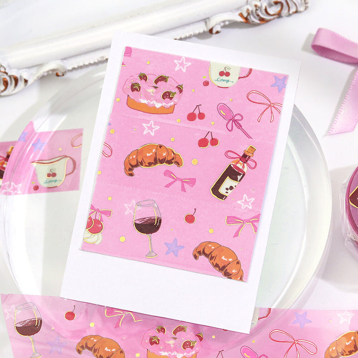 BGM Life Foil Stamped Clear Tape - Sweets Time