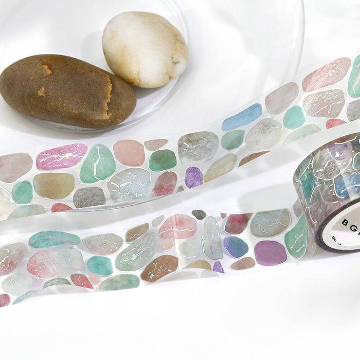 BGM Life Foil Stamped Clear Tape - Pebble
