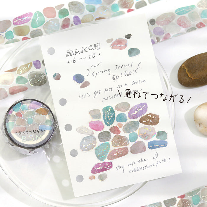 BGM Life Foil Stamped Clear Tape - Pebble