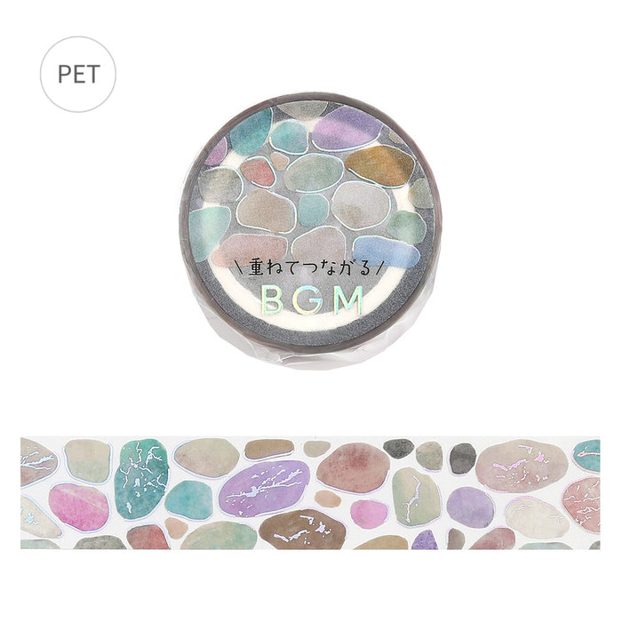 BGM Life Foil Stamped Clear Tape - Pebble
