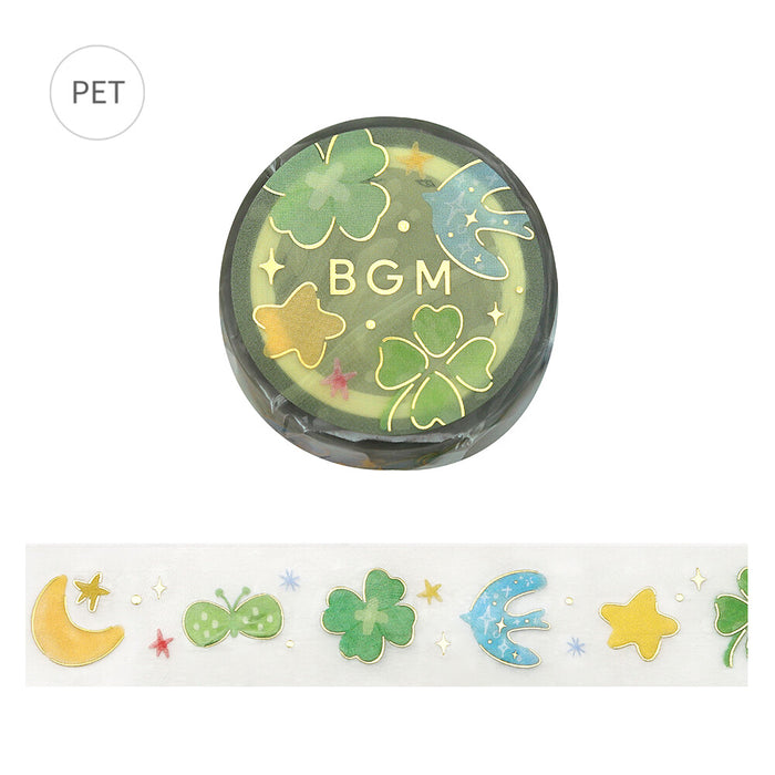 BGM Life Foil Stamped Clear Tape - Lucky