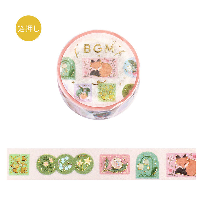 BGM Japan Foil Washi Tape - Forest Through The Trees
