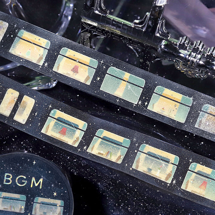 BGM Japan Foil Washi Tape - Sleeping Train Among the Stars