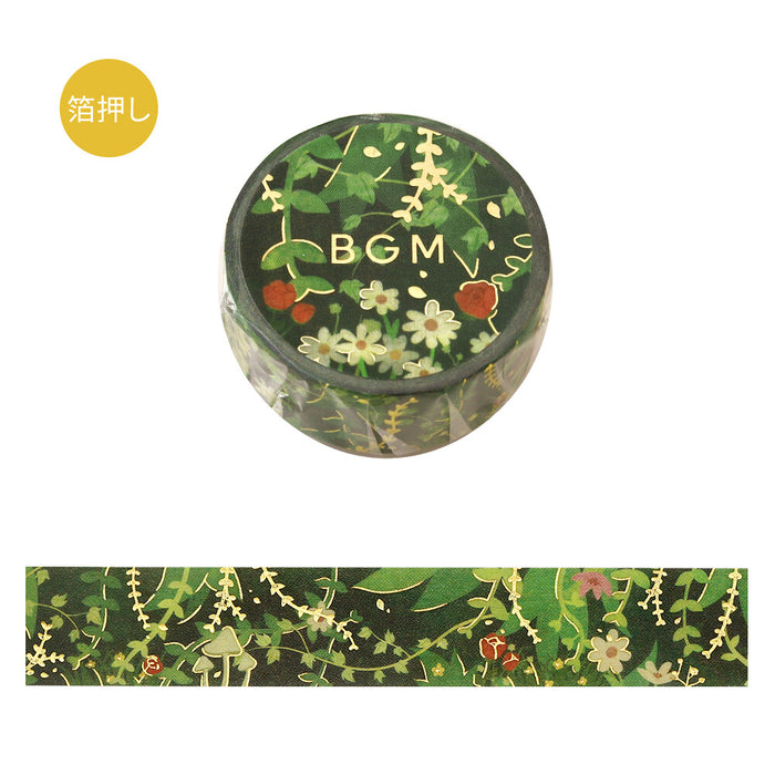 BGM Life Foil Washi Tape - Green Path