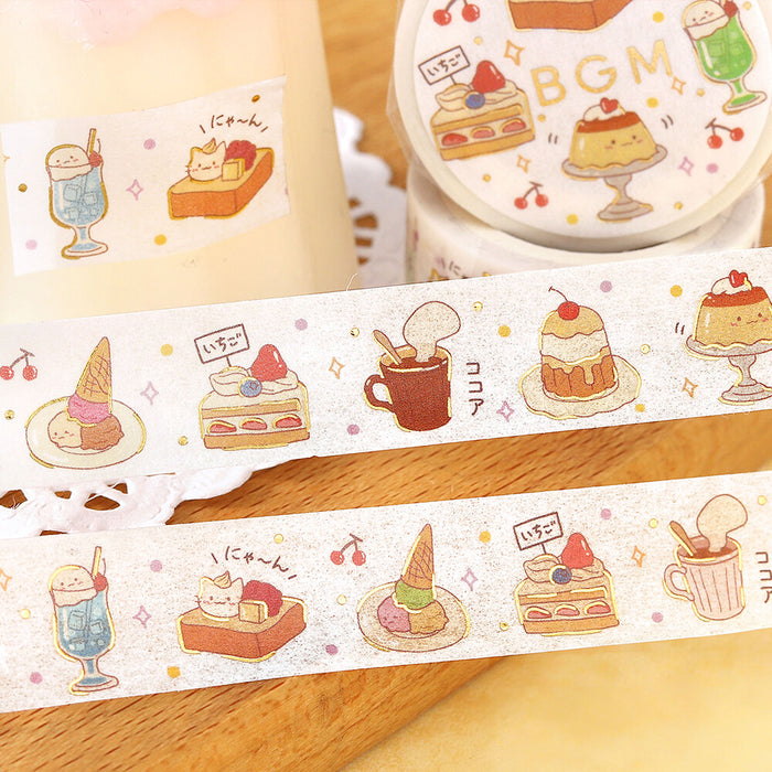 BGM Life Foil Washi Tape - Coffee Time