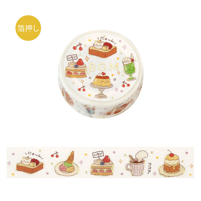 BGM Life Foil Washi Tape - Coffee Time