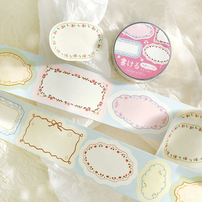 BGM Writable Planner Sticker Roll - Flower Frame
