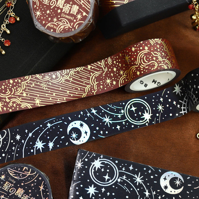 BGM 'Star Magic Book' Foil Washi Tape - Darkness