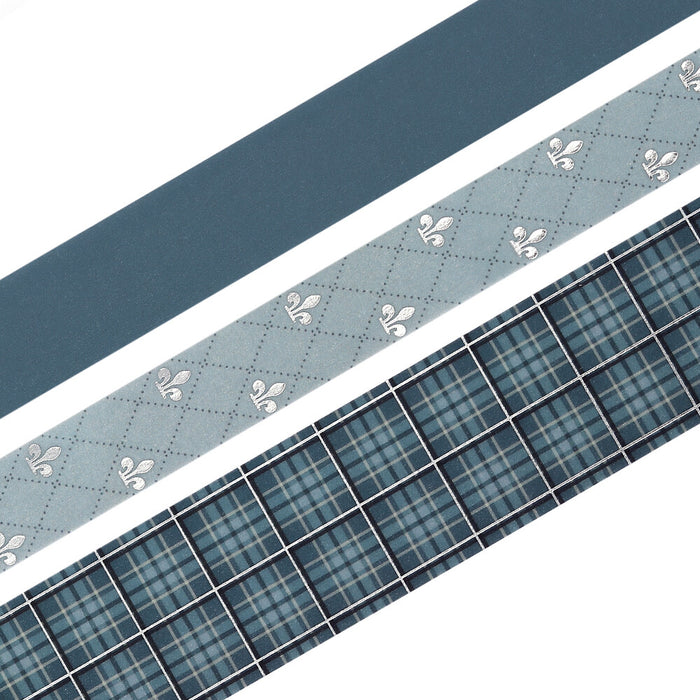 BGM 'School Colours' Washi Tape Set - Smoke Blue