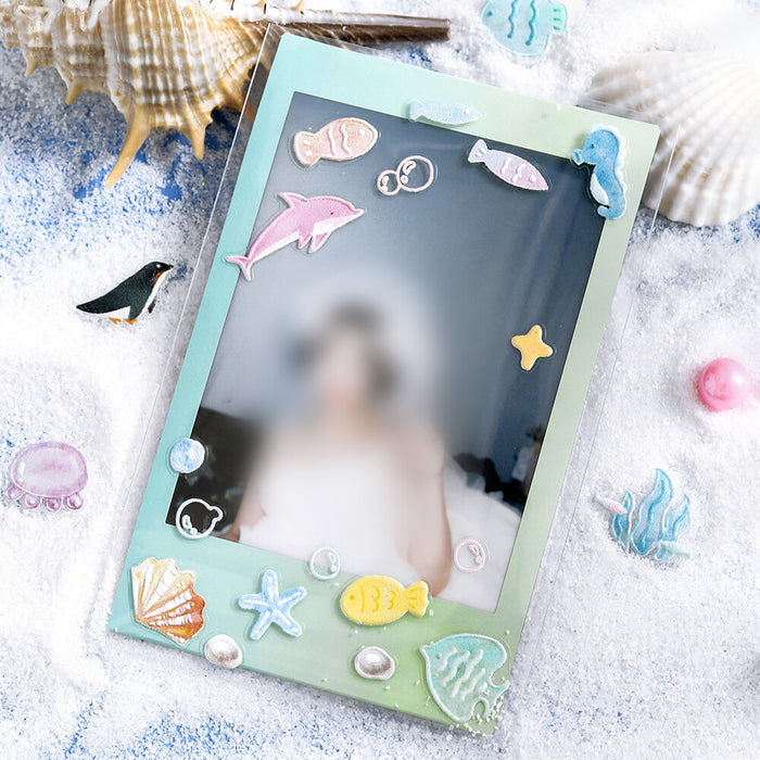BGM 'Icing' Series Embossed Stickers - Sea Space
