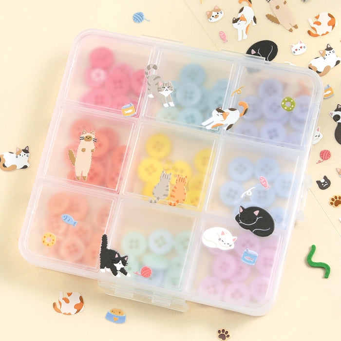 BGM 'Icing' Series Embossed Stickers - Cats