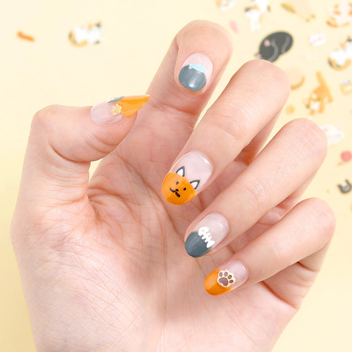 BGM 'Icing' Series Embossed Stickers - Cats