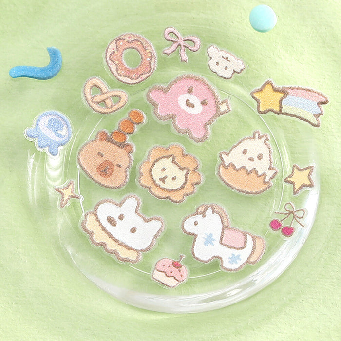 BGM 'Icing' Series Embossed Stickers - Fluffy Friends