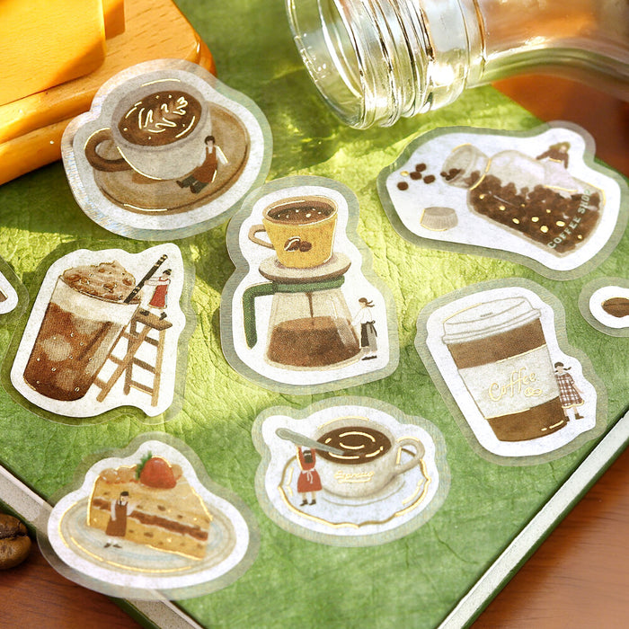 BGM 'Petite Story' Washi Paper Deco Stickers - Cafe