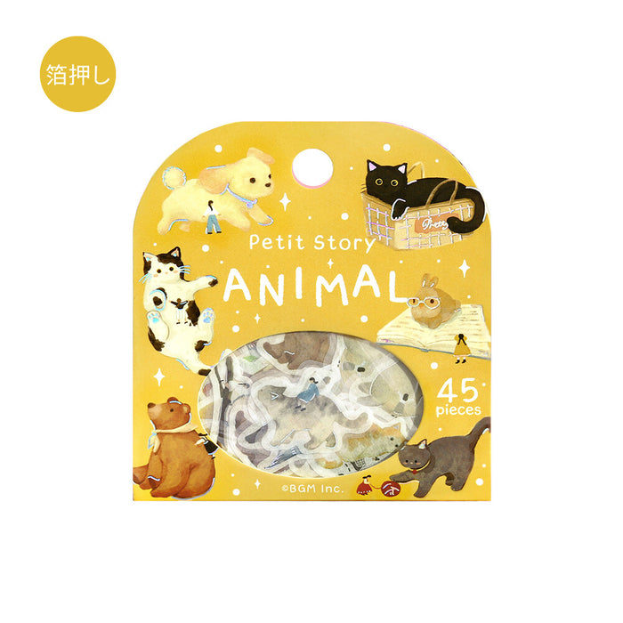 BGM 'Petite Story' Washi Paper Deco Stickers - Animals