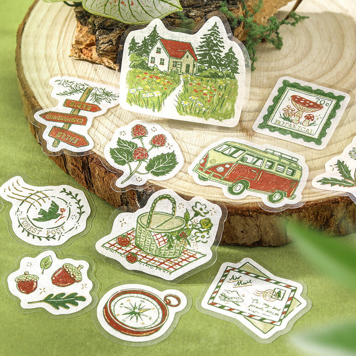 BGM 'Fragments of a Journey' Washi Paper Deco Stickers - To the Forest