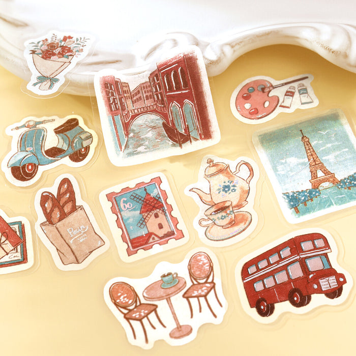 BGM 'Fragments of a Journey' Washi Paper Deco Stickers - To the World