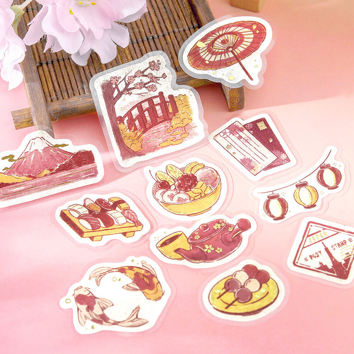 BGM 'Fragments of a Journey' Washi Paper Deco Stickers - To Japan