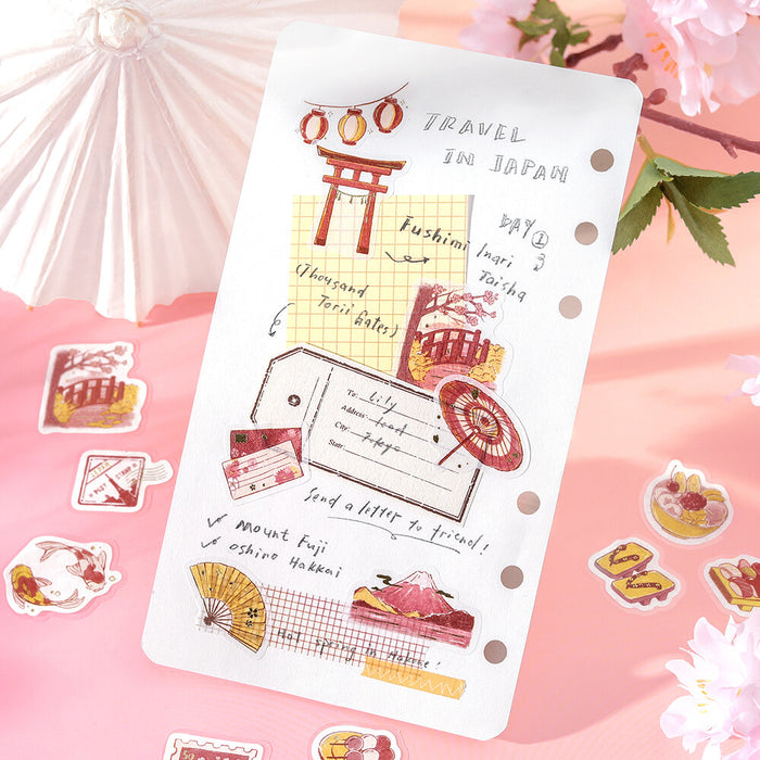 BGM 'Fragments of a Journey' Washi Paper Deco Stickers - To Japan