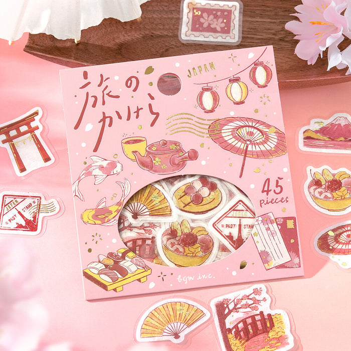 BGM 'Fragments of a Journey' Washi Paper Deco Stickers - To Japan