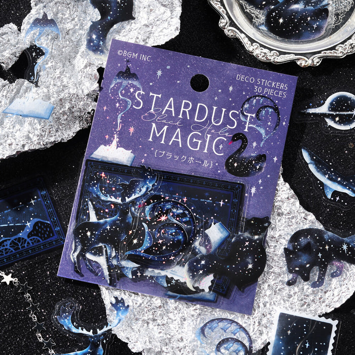 BGM 'Stardust Magic' Clear Deco Stickers - Black Hole