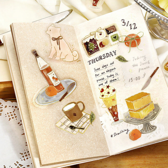 BGM 'Dolce Vita' Clear Deco Stickers - Sweet Recipes