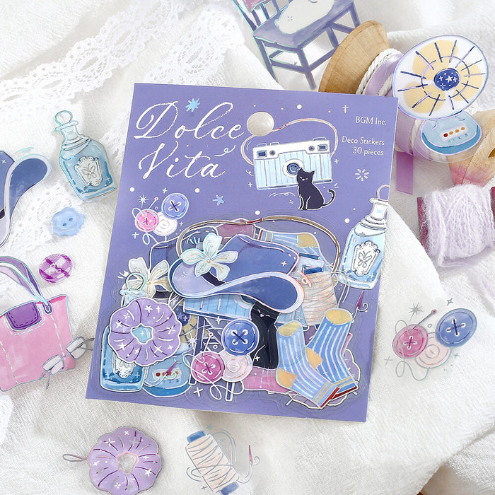 BGM 'Dolce Vita' Clear Deco Stickers - Piece of Life