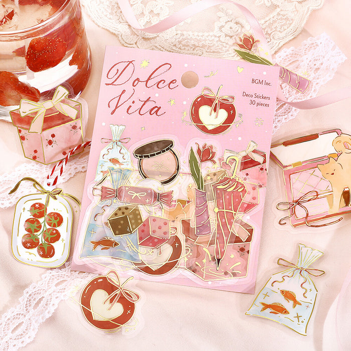 BGM 'Dolce Vita' Clear Deco Stickers - Giving Day