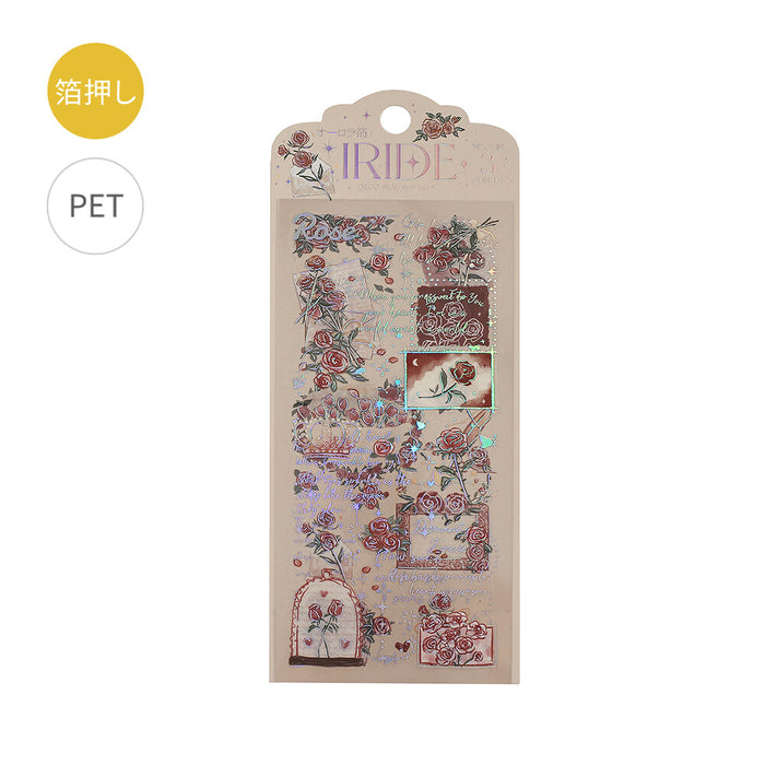 BGM 'IRIDE' Series Clear Deco Stickers - Rose