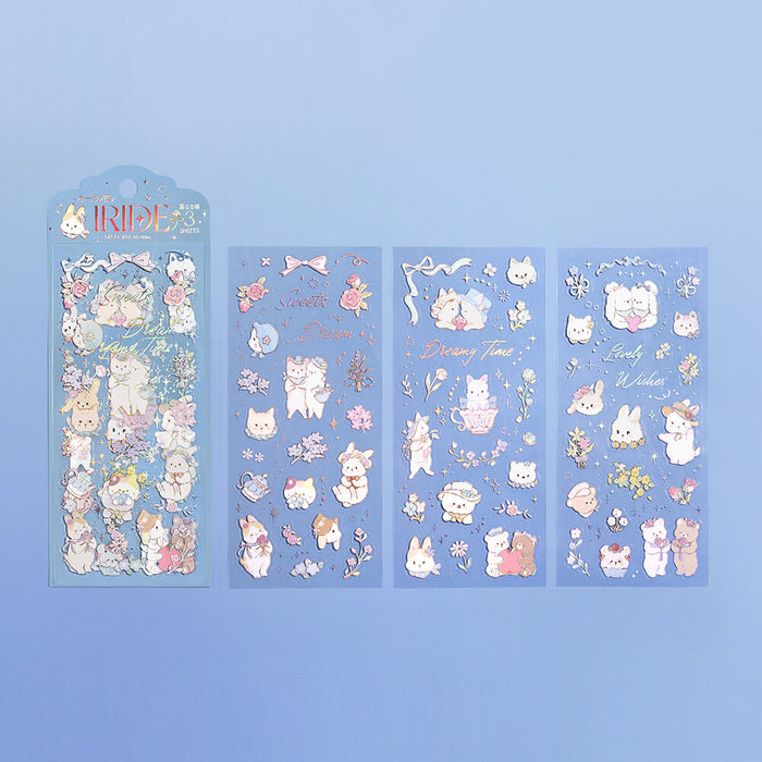 BGM 'IRIDE' Series Clear Deco Stickers - Fairy Tale Animal