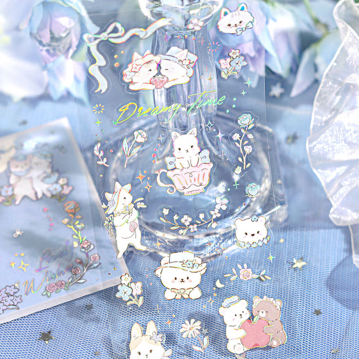BGM 'IRIDE' Series Clear Deco Stickers - Fairy Tale Animal