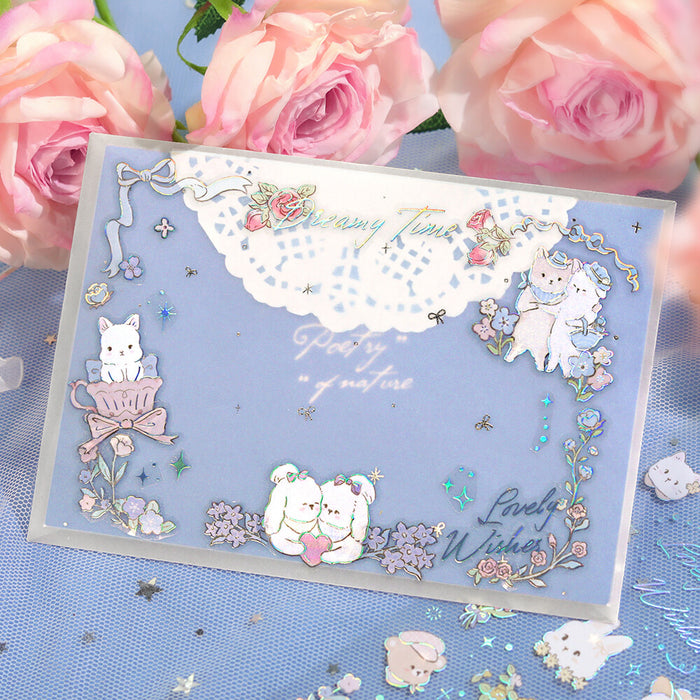 BGM 'IRIDE' Series Clear Deco Stickers - Fairy Tale Animal