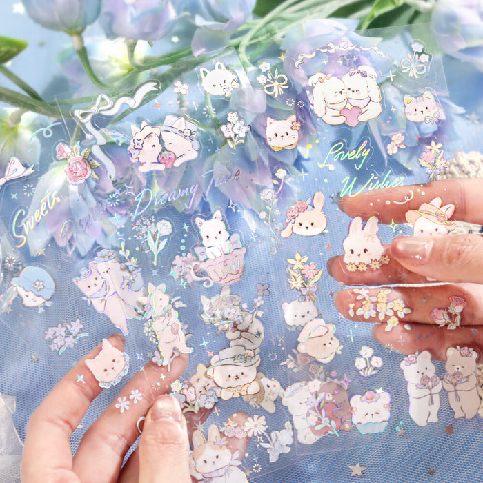 BGM 'IRIDE' Series Clear Deco Stickers - Fairy Tale Animal