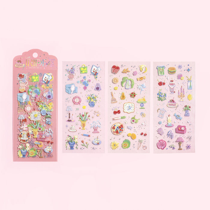 BGM 'IRIDE' Series Clear Deco Stickers - Colours for Living