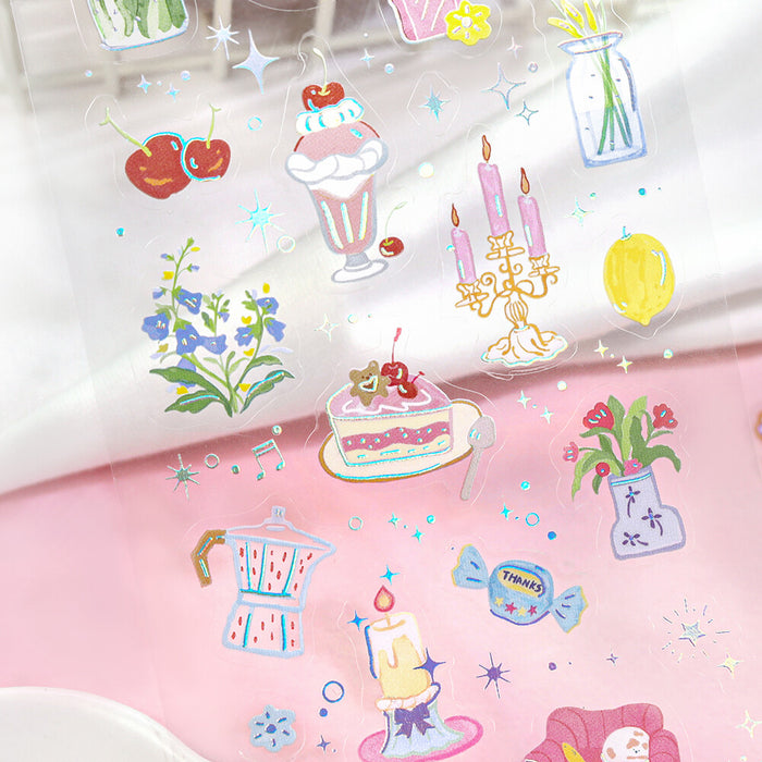 BGM 'IRIDE' Series Clear Deco Stickers - Colours for Living